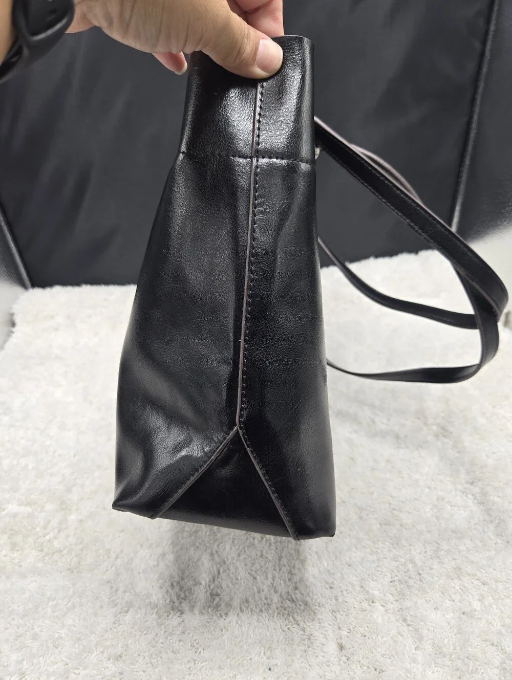 Kattee Vintage Genuine Leather Tote Shoulder Bag for Women Satchel Handbag
